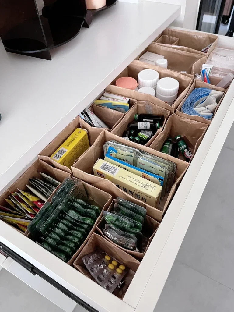 Drawer compartmentalization for storage