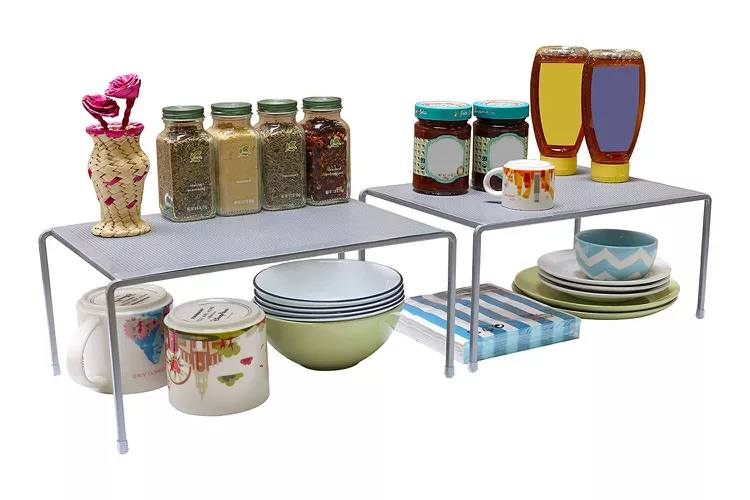 DecoBros Expandable Stackable Kitchen Cabinet and Shelf Organizer